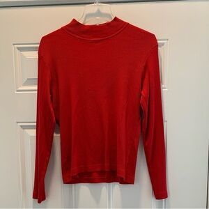 Liz Sport Mock Red Turtleneck!